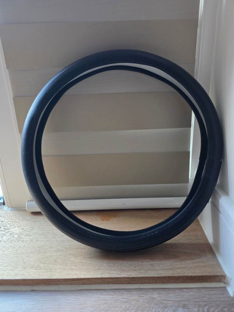 Steering Wheel Cover - Black 15 inch (Universal Fit)