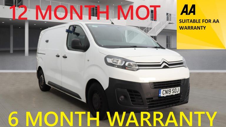 2019 Citroen Dispatch 1000 1.6 BlueHDi 95 Van X PANEL VAN Diesel Manual