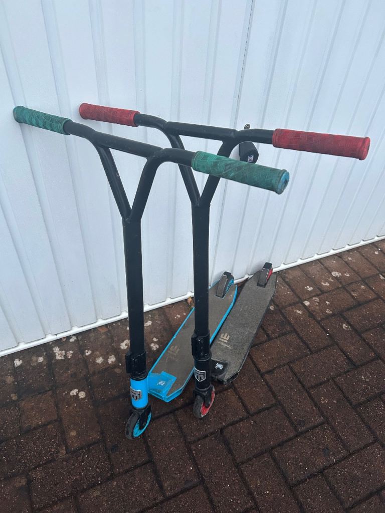 2 Mongoose kids scooters from Halfords. £10 each 