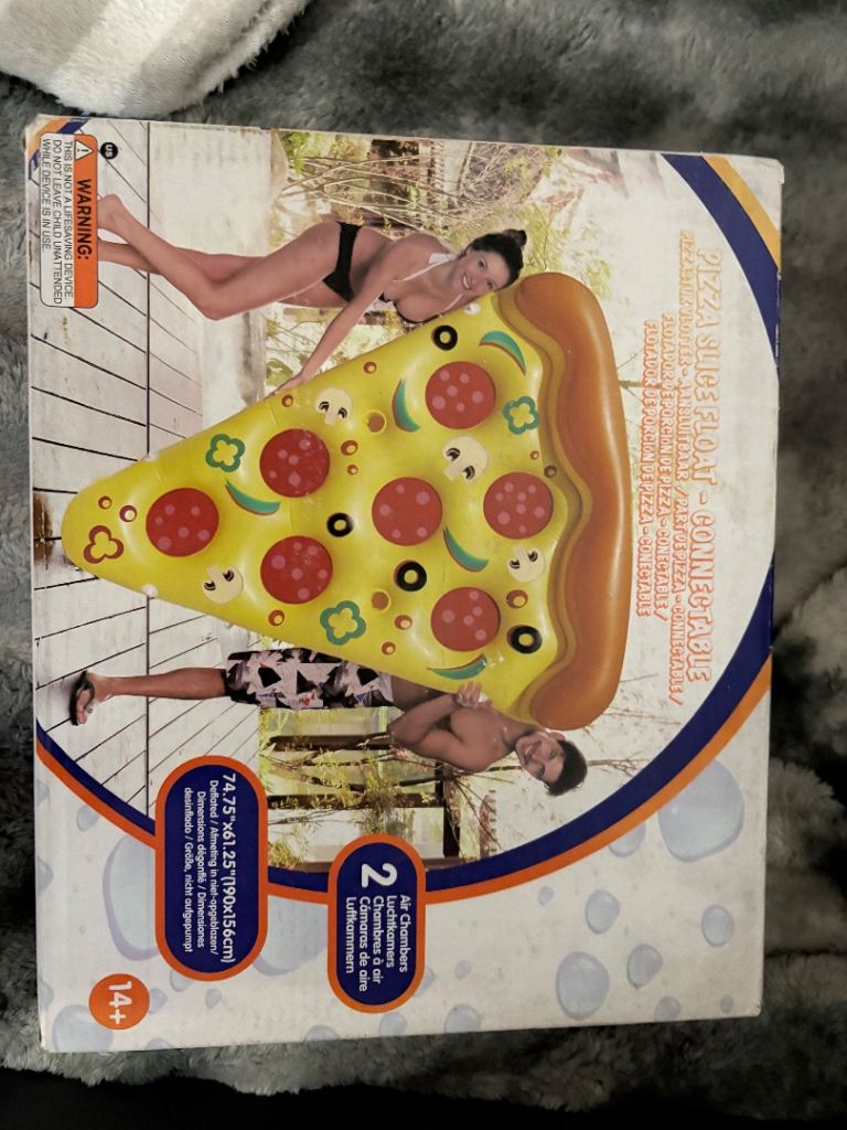 Brand new extra large pizza slice pool float