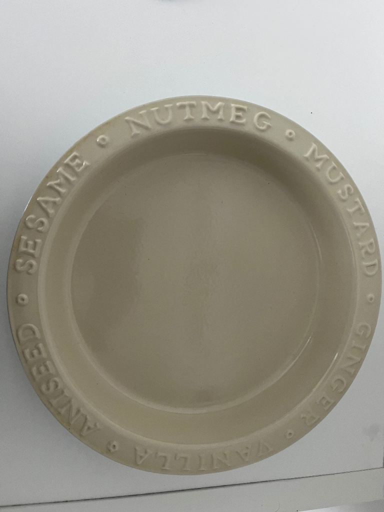 Vintage Cook & Co cream serving flan dish farmhouse country kitchen 12” 