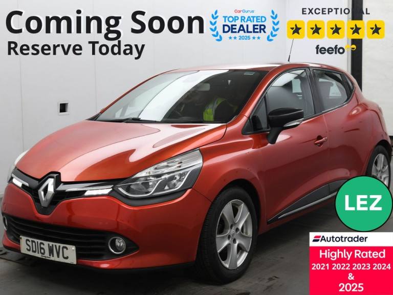 2016 Renault Clio 1.2 16V Dynamique Nav Hatchback 5dr Petrol Manual Euro 6 (75 ps) Hatchback Petr...