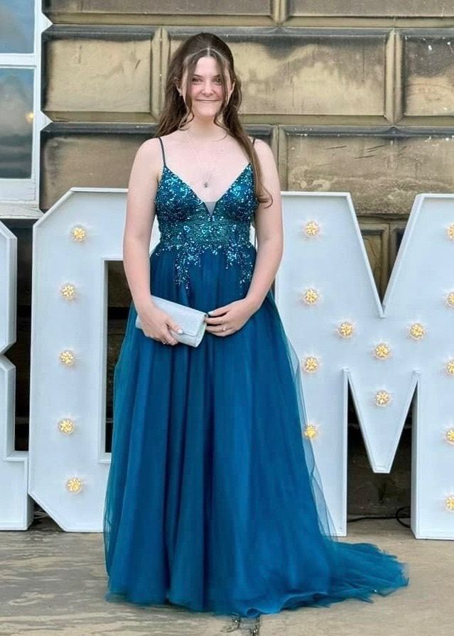 Denver prom dress in teal size 8