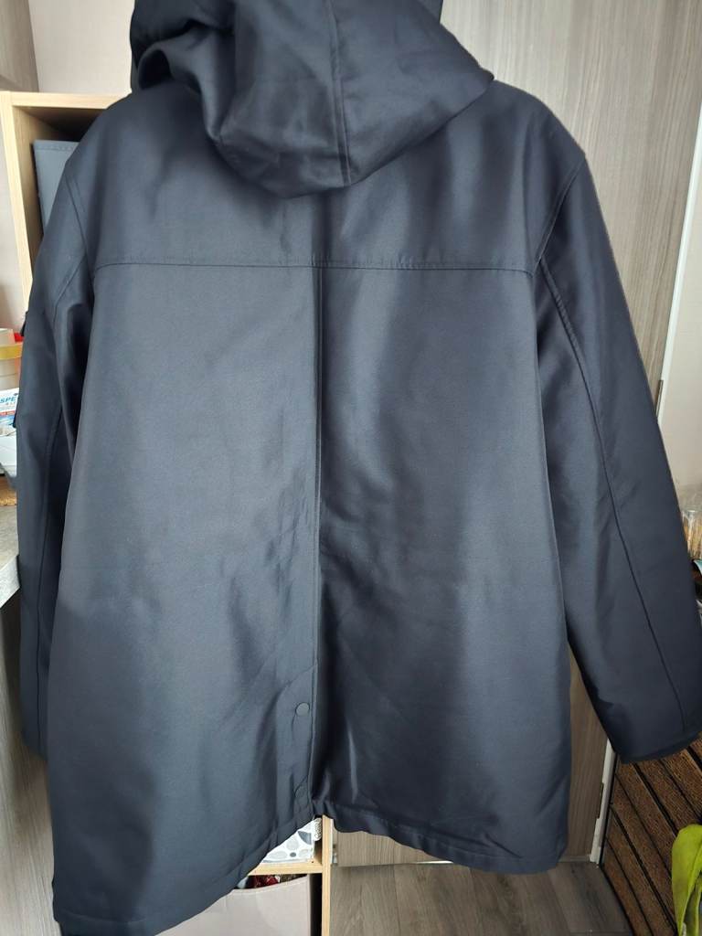 F&F Black Padded Winter Coat - Men's XL
