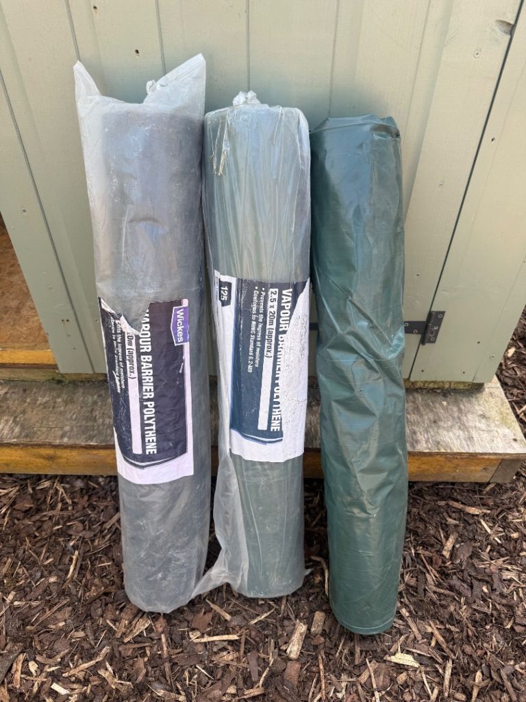 2x Unopened Vapour Barrier, 1x Opened