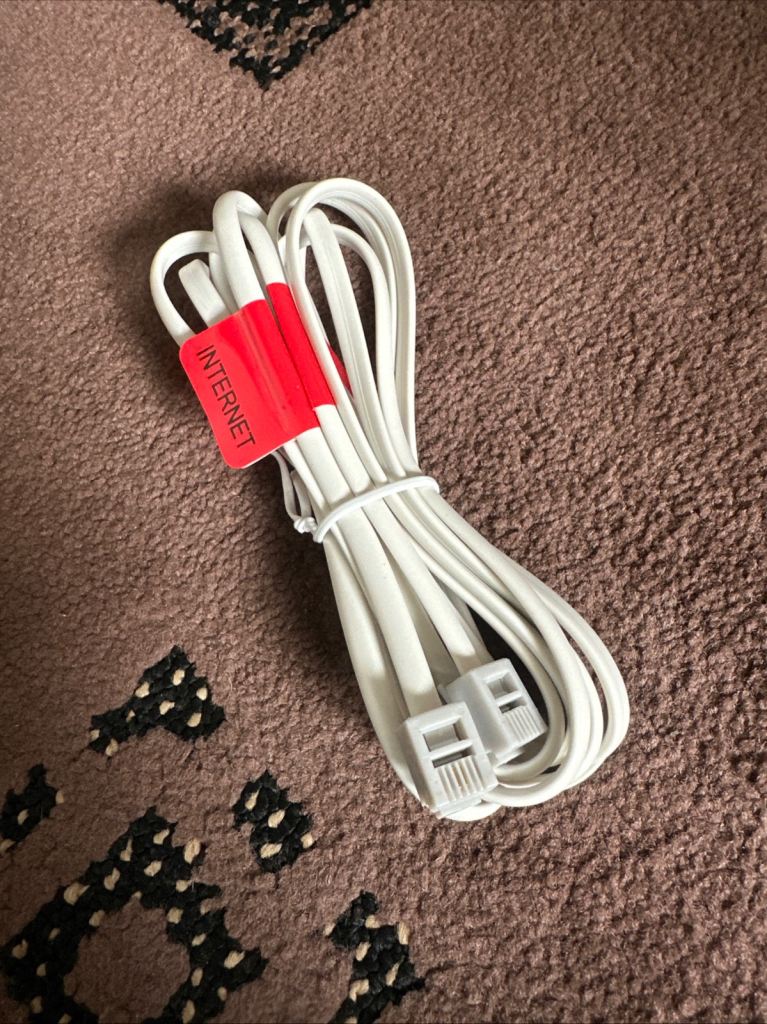 New Internet and LAN Cables with Phone Splitter