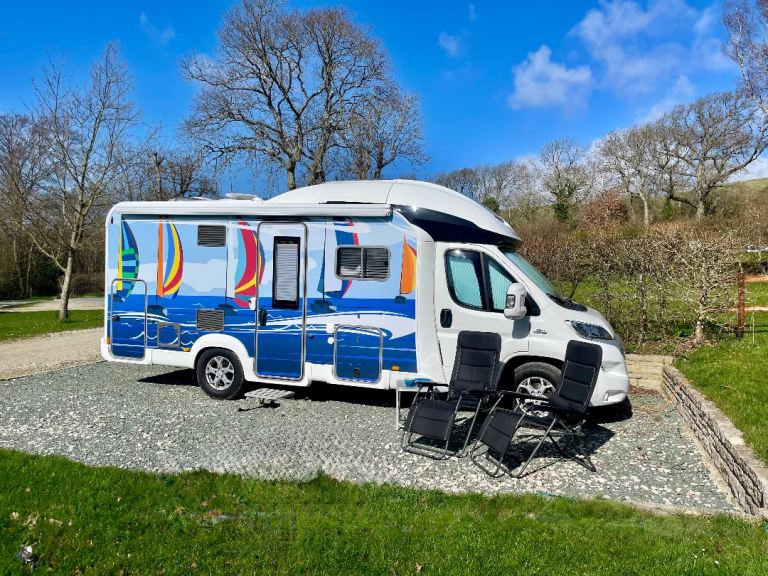 Burstner IT 680G Motorhome with nautical wrap 