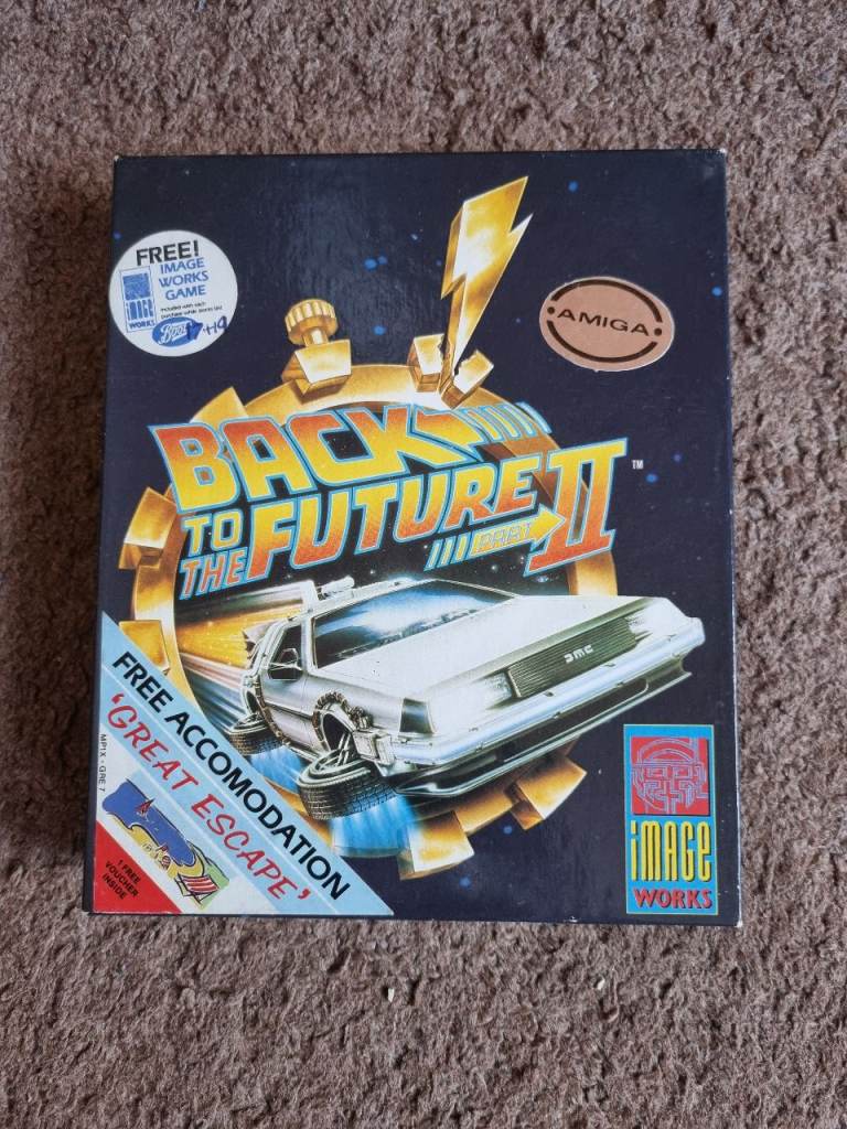 Commodore Amiga Back to the Future Part II Video Game Rare Vintage