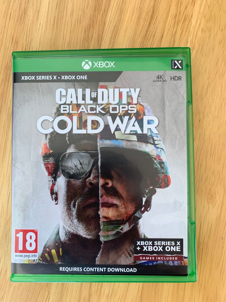 Xbox one and series s Call of duty Cold War 
