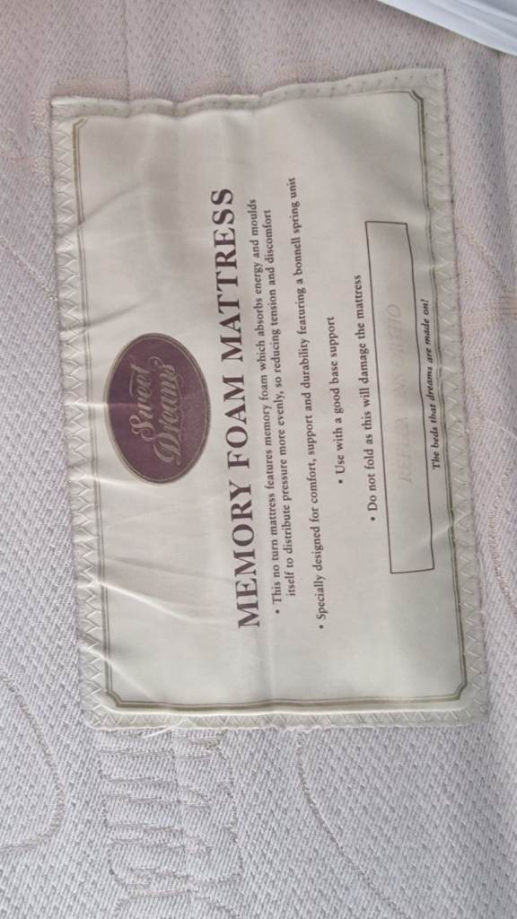 2 x single beds with Memory Foam Mattress