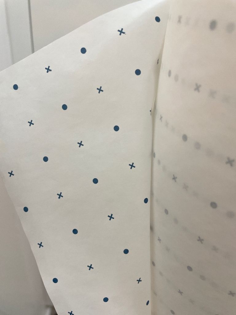 Spot & Cross Pattern Paper Roll (50gsm) 120cm x 120m