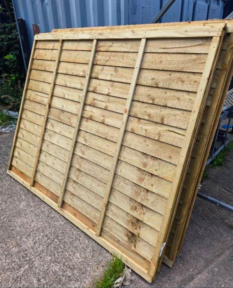 New superlap fully framed pressure treated fence panels