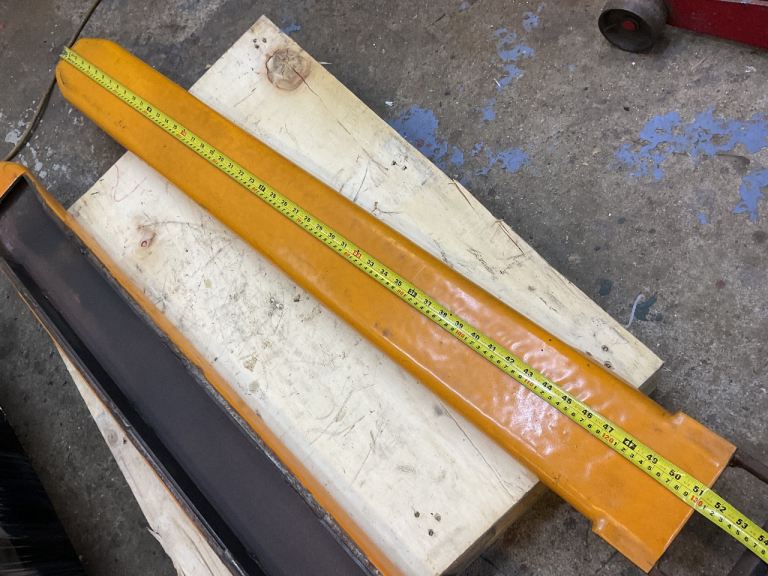 Forklift Tines non marking Protection coated