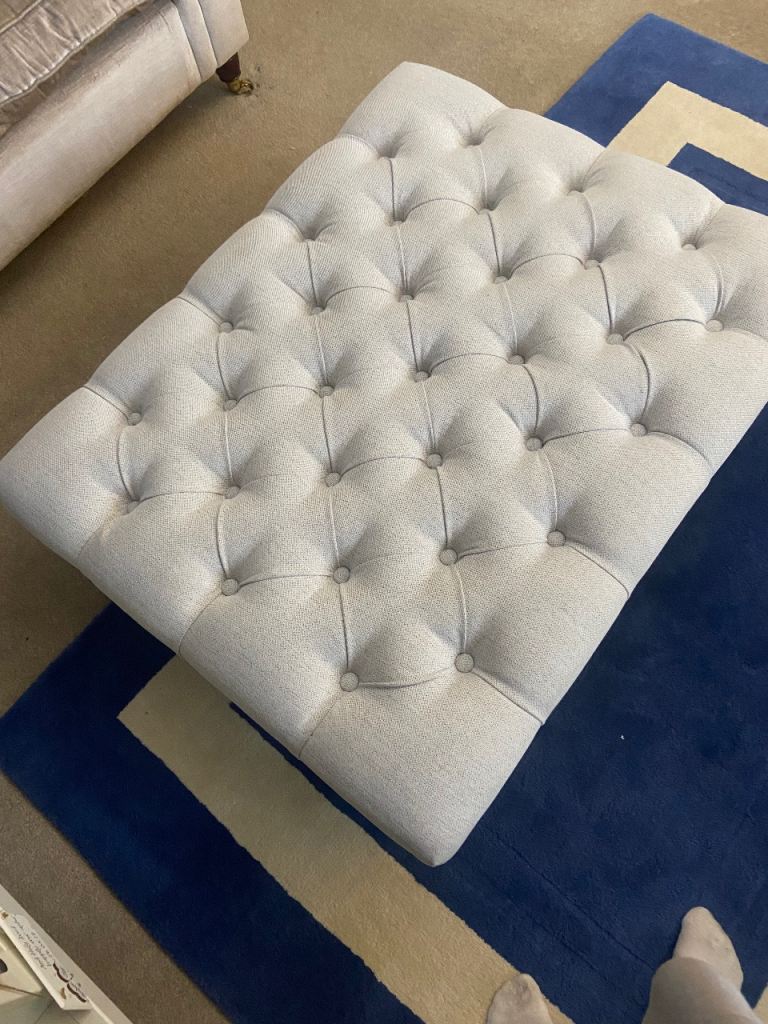 Laura Ashley Vivienne upholstered footstool 