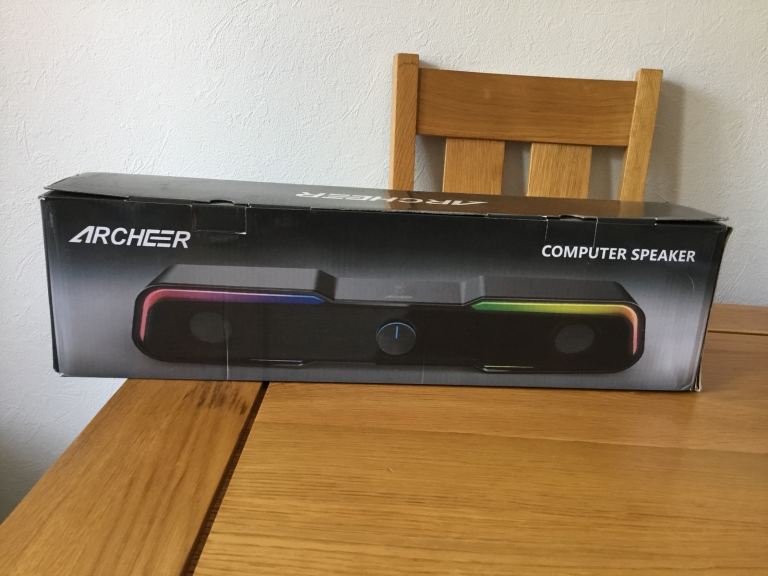Archer speakers Pc desk sound bar boxed 
