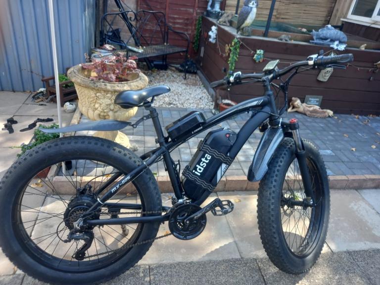 idsta Electric Mountain Bike – Black, Good Condition