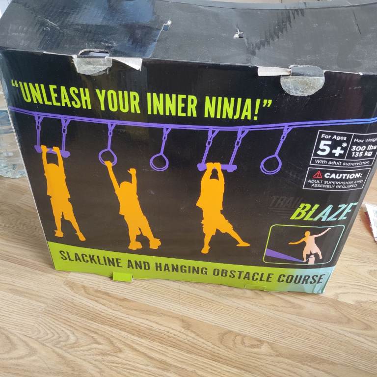 Trailblaze Ninja Slackline & Hanging Obstacle Course – Excellent Condition