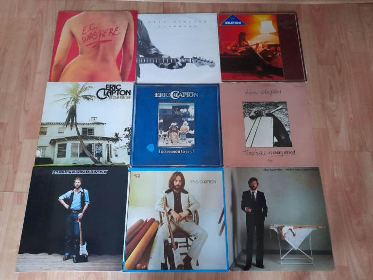 image for 9 x eric clapton vinyl lps