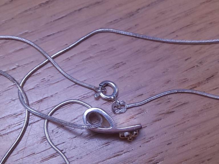 3 925 stamped sterling silver chains and pendants. £10 each or offers