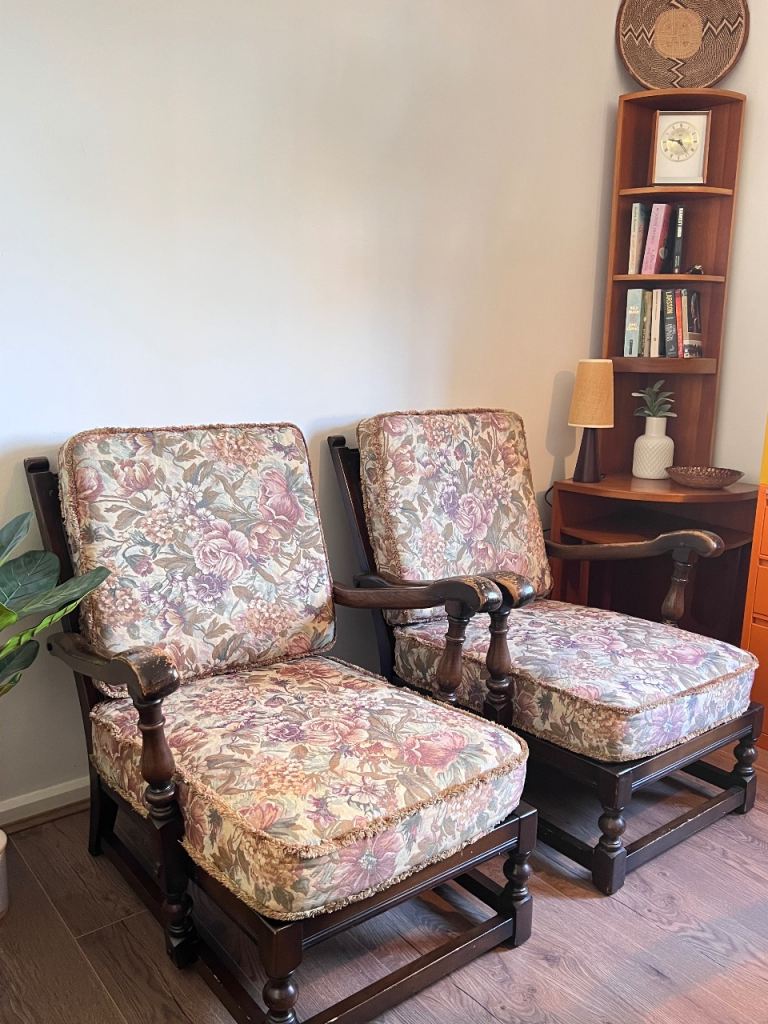 2 Vintage Ercol Windsor style easy chairs
