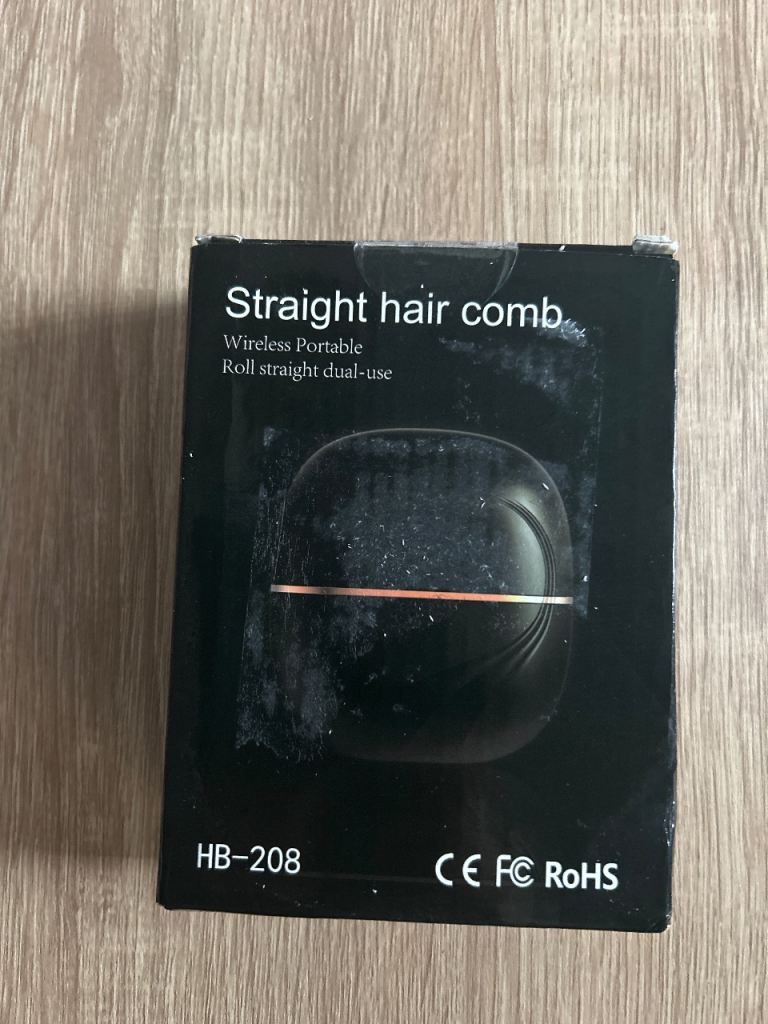 HB-208 Wireless Portable Straight Hair Comb – Brand New