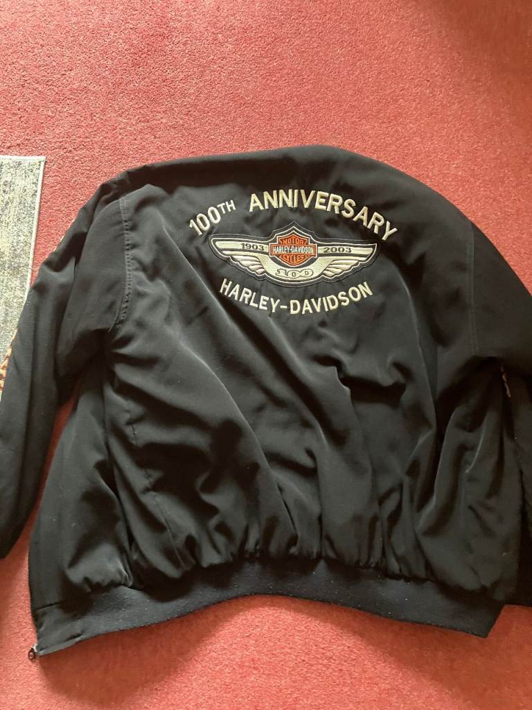 100TH ANNVERSARY HARLEY DAVIDSON PADDOCK JACKET XL RARE NOW