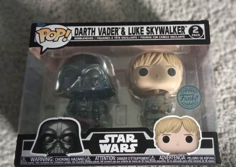 Funko Pop -Star Wars - Darth Vader & Luke Skywalker (Special Edition) 2-Pack
