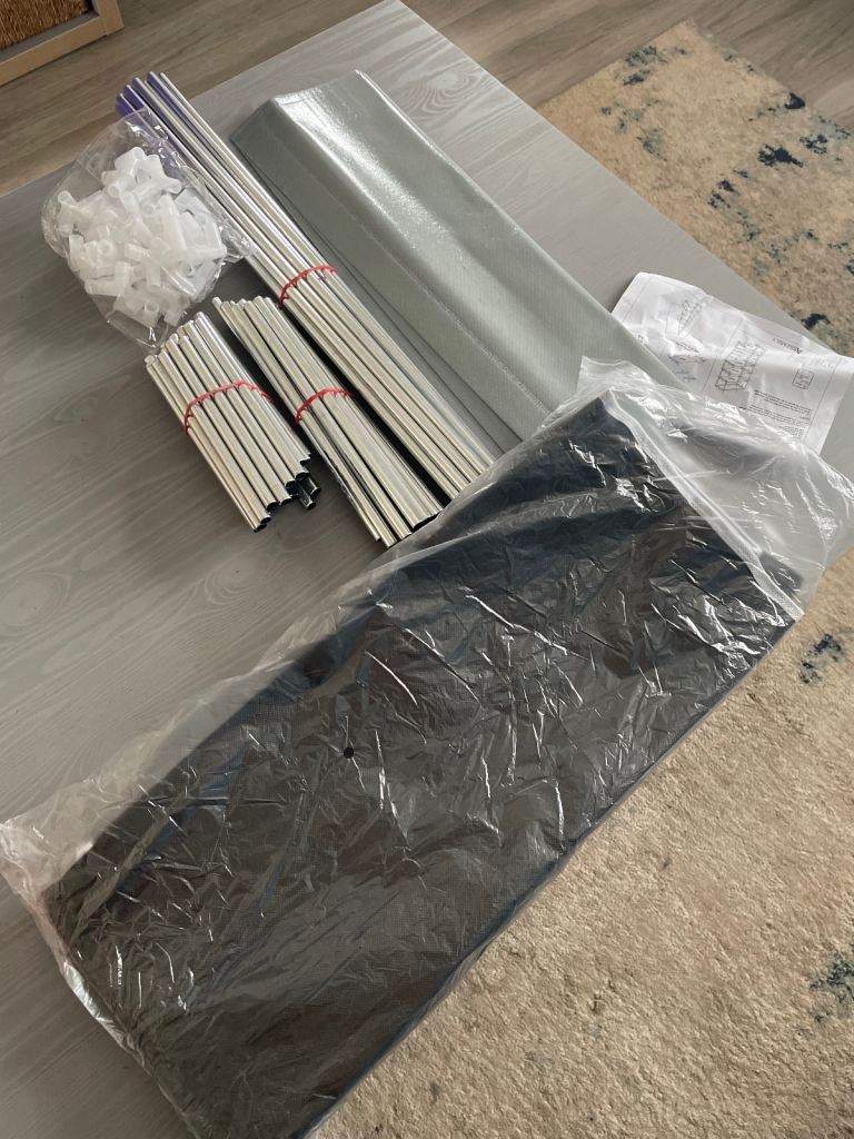 Shoe Rack 9 Tier (Grey and Black)