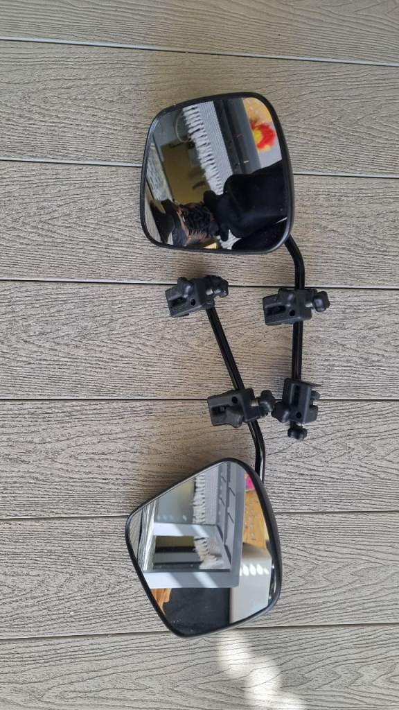 Pair of Milenco Grand Aero Caravan Towing Mirrors- Very Good Condition