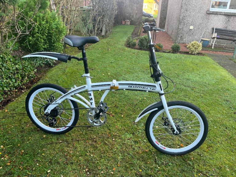 Folding bike used once disc brakes 