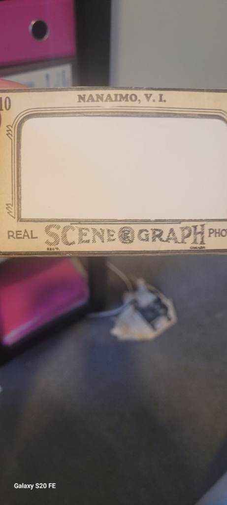 Vintage 'Real Scene Graph Photo' Card – Nanaimo, V.L.