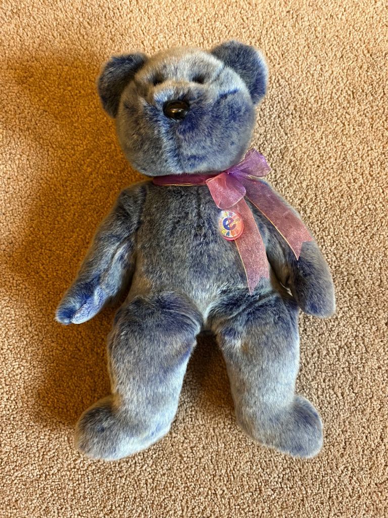 Ty Beanie Babies Periwinkle "e" Baby 2000