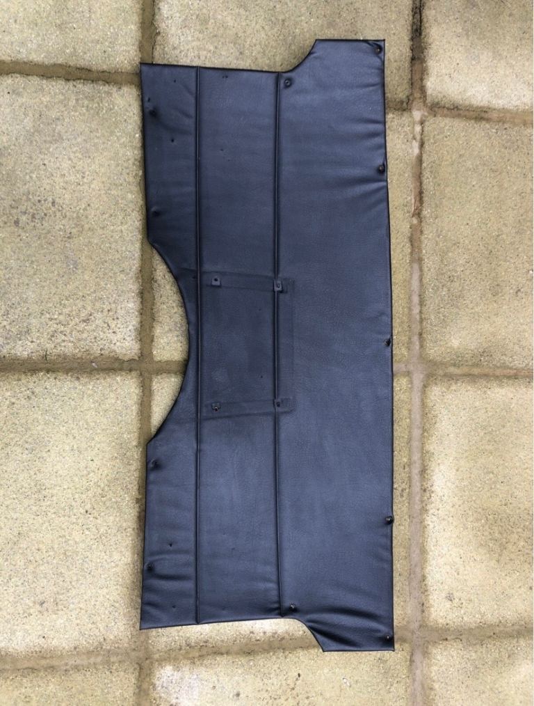 Triumph TR6 Interior Trim Rear Cockpit Bulkhead Panel Black - COLLECTION ONLY