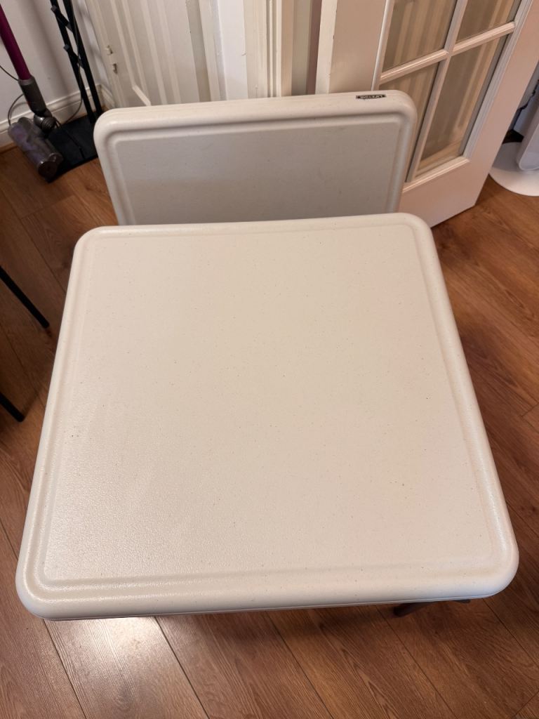 LIFETIME Children Square Folding Tables – Good Condition
