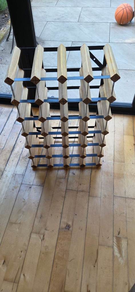 Wooden wine rack