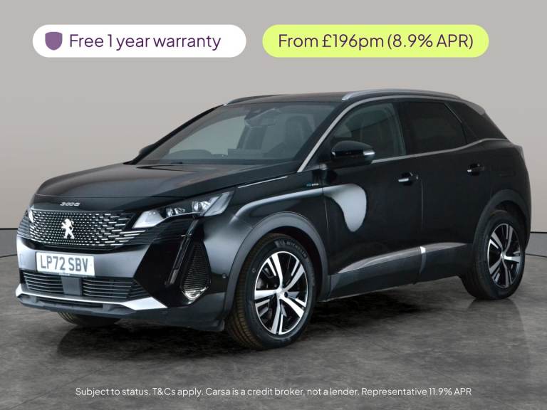 2022 Peugeot 3008 1.6 Hybrid4 300 GT Line 5dr e-EAT8 HATCHBACK PETROL/ELECTRIC Automatic