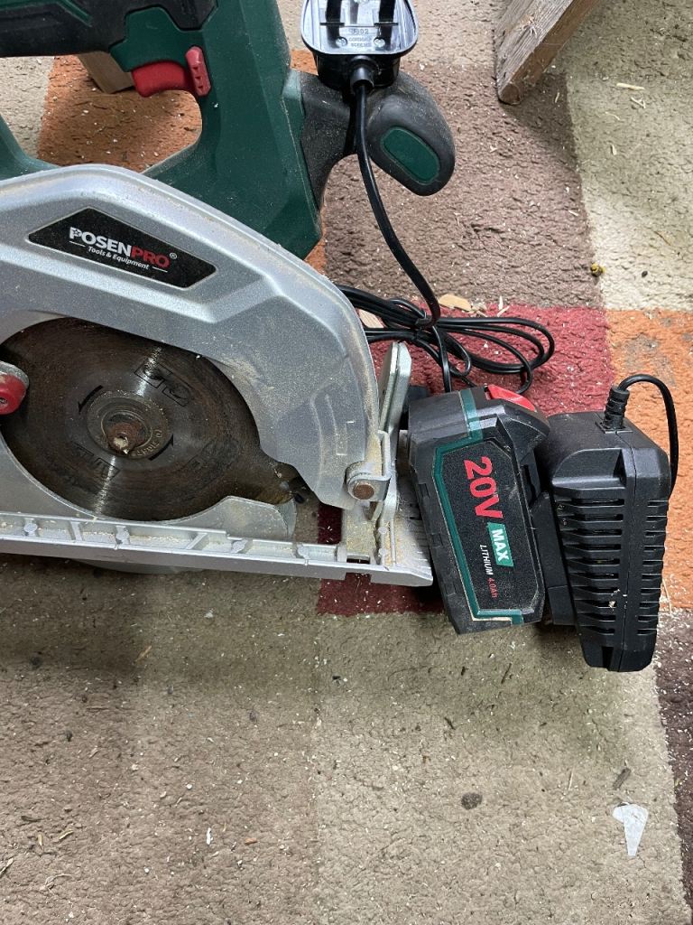 Posenpro Cordless Circular Saw with 20V Battery & Charger