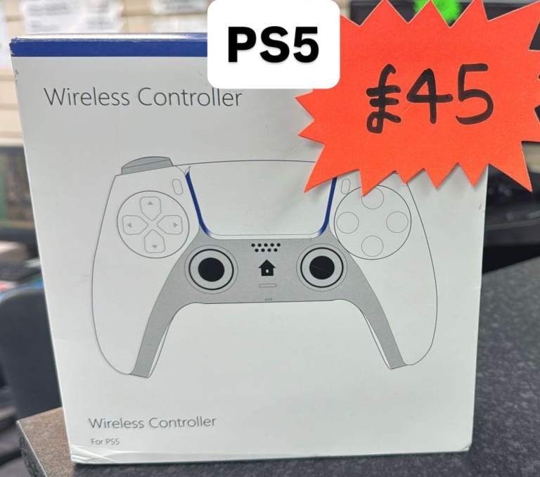 PS5 Compatible Wireless Gaming Controller - Black