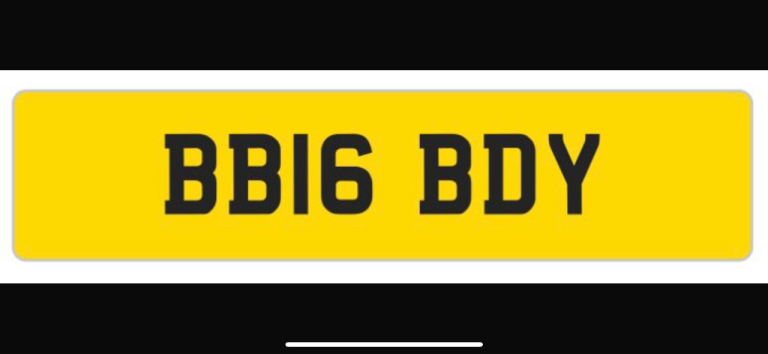 Private registration for sale 