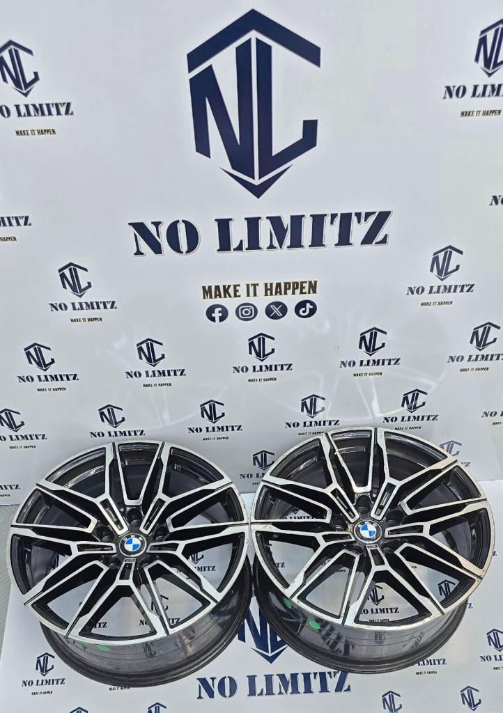 BMW 18" 826m M3 M4 STYLE TWO SINGLE ALLOY WHEELS 5x120 DIAMOND CUT