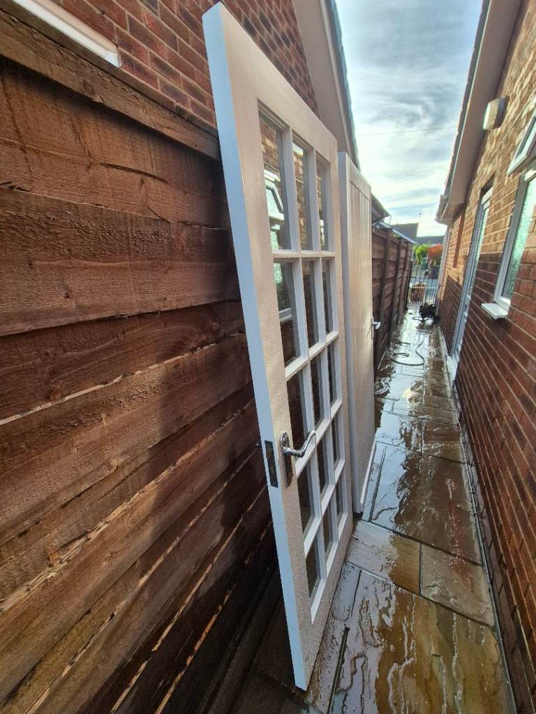 X2 doors complete with mortice locks and keys