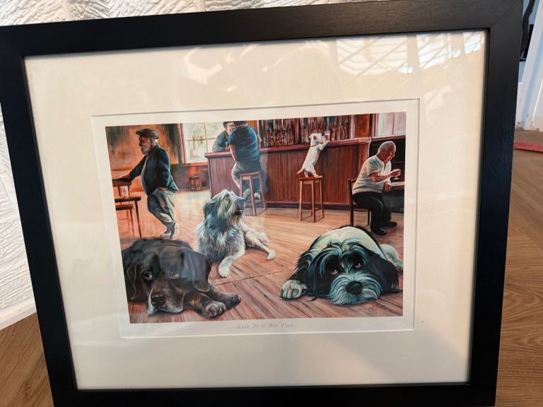 Gaun Yerself Wee Man framed pub picture