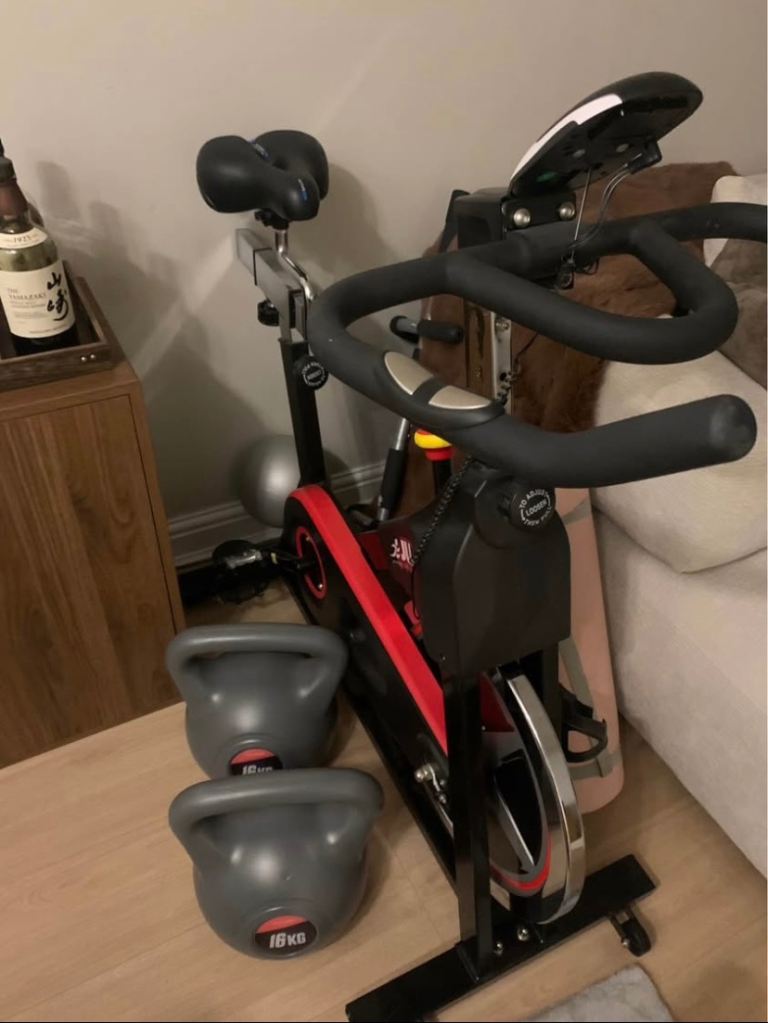 JLL IC300 Exercise Bike – Indoor Spin Bike, 18kg Flywheel, Home Gym Cardio Machine