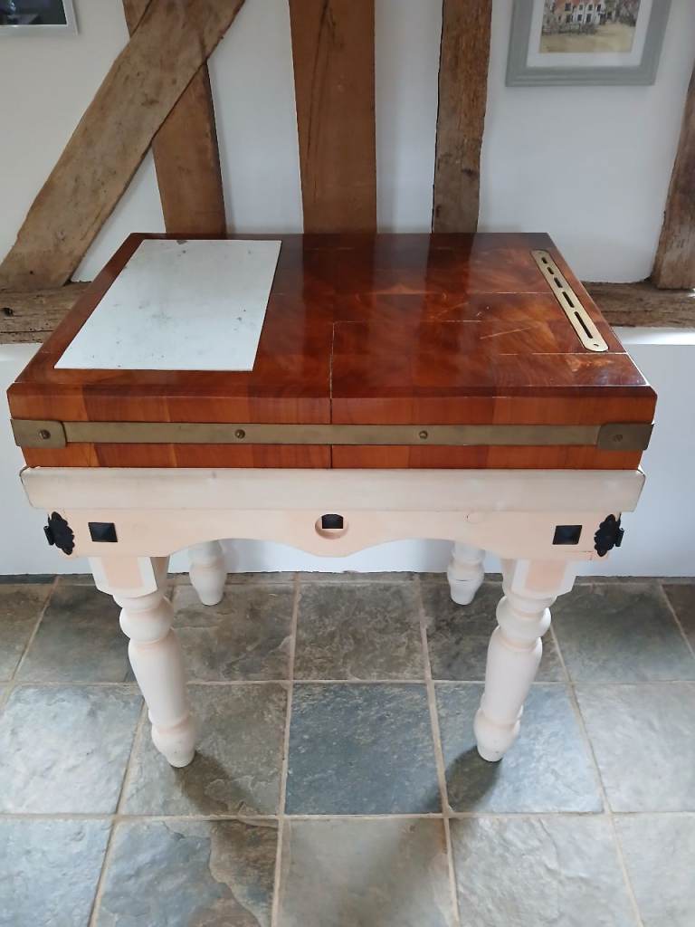 Vintage wood butcher's block 
