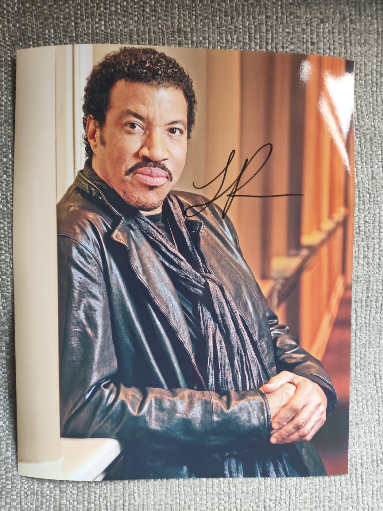 Genuine, Signed, 8x10 Inch, Photo by Lionel Richie (Singer - Commodores) Plus COA