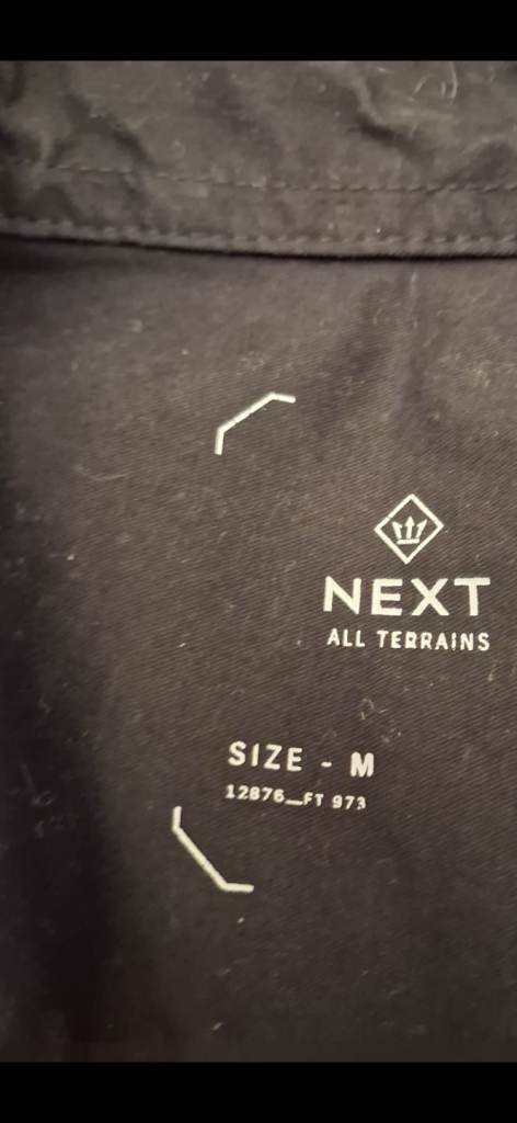 NEXT Mens Black Shacket NEW £45