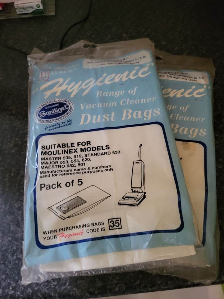 Moulinex Vacuum Cleaner Dust Bags - Pack of 5 (Code 35)