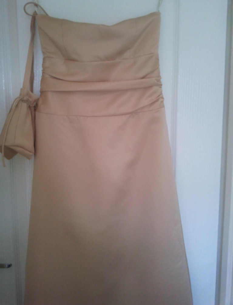 Gold bridesmaids dresses 