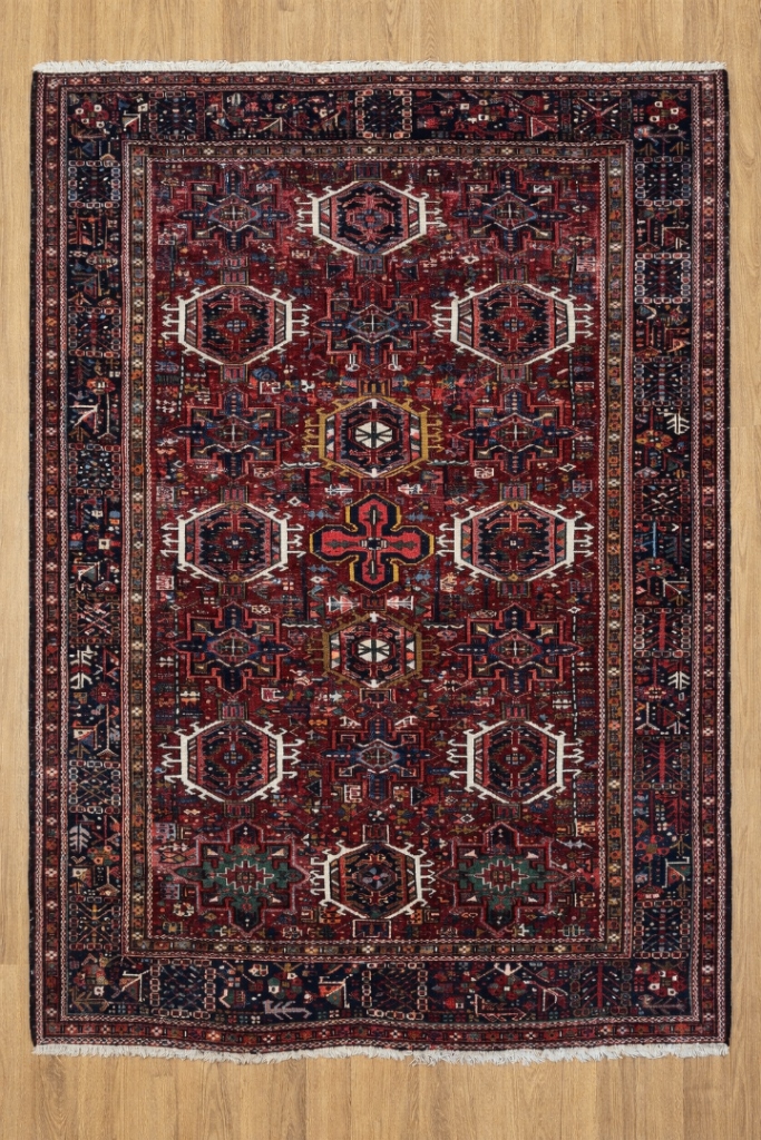 Antique Hamdmade Persian Heriz rug 340x220cm