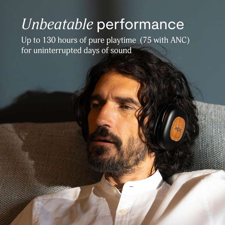 House of Marley Positive Vibration Rebel Wireless ANC Bluetooth Headphones